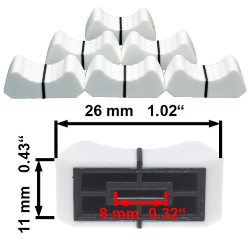 Set tappi fader - fader, mm