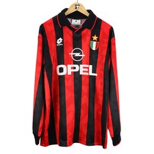 1994-95 Ac Milan Maglia Lottosport Opel XL (Top)  SHIRT MAILLOT TRIKOT