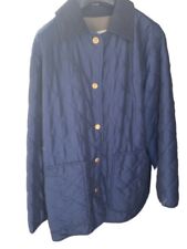 Giacca trapuntata vintage oversize blu unisex