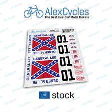 Kit adesivi stickers scala 1:18 The Dukes of Hazzard GENERAL LEE RC Tamiya HPI