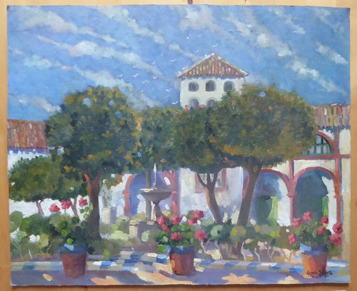 Vecchio quadro olio - vecchio,