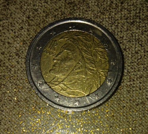 Moneta dante alighieri euro - alighieri, 2