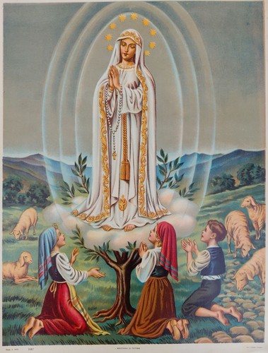 Madonna fatima stampa sacra - madonna,
