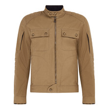 Belstaff Roberts Giacca Uomo Tecnica in Tela di Cotone - Oliva