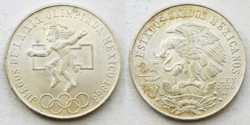 Messico pesos 1968 - messico,