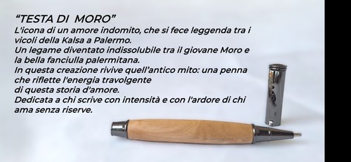Penna artigianale legno di - penna,