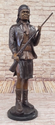 Scultura bronzo geronimo - bronzo,