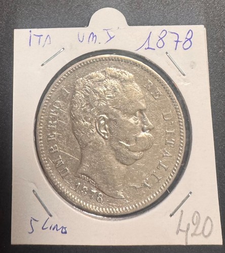 Lire 1878 umberto - 5,