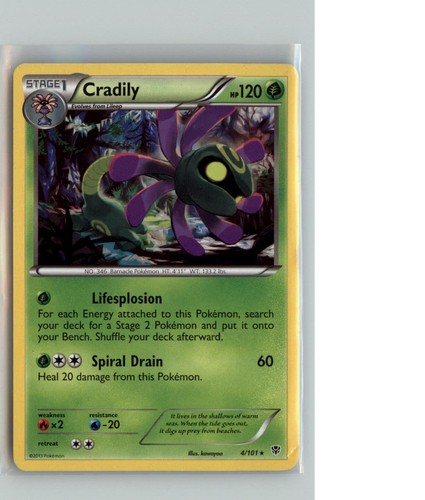 Cradily rare plasma blast - rare,