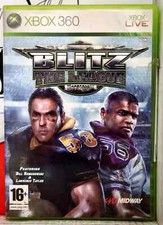 BLITZ THE LEAGUE XBOX 360 FOOTBALL AMERICANO COVER E MANUALE ITA/ESP GIOCO ENG B