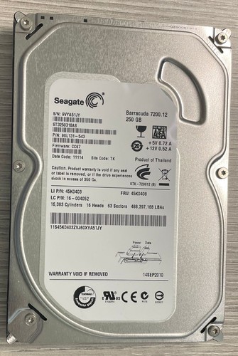 Hard disk seagate 250gb - 250gb, sata