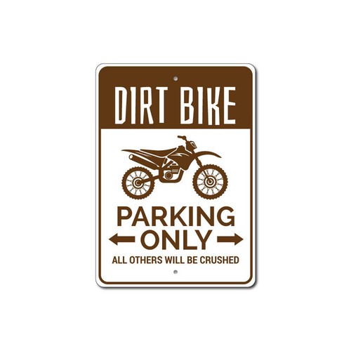 Insegna parcheggio dirt - insegna,