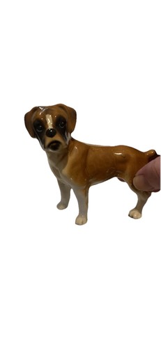 Small boxer dog - figure, statue