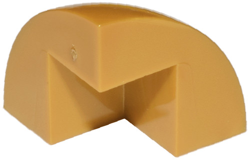 Lego brick round - corner, 2