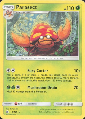 Parasect 149 rare - sm, base