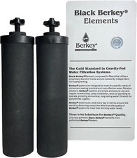 Filtro acqua Berkey BB9-2 autentico nero elementi purificatori ricambio nuovo