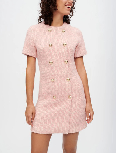 Abito maje rosa - abito, tweed