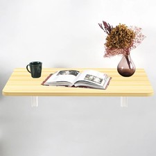 Tavolo Pieghevole a Muro Salvaspazio Multiuso in MDF Quercia 80x60cm