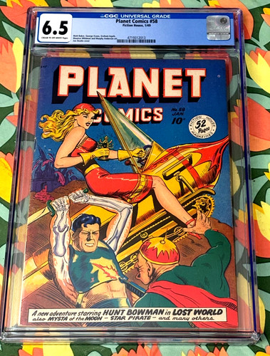 Planet comics cgc 5 - 58, 6.5