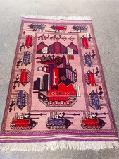 Tappeto guerra afgano killim