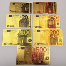 Banconote oro euro 7 pezzi 5