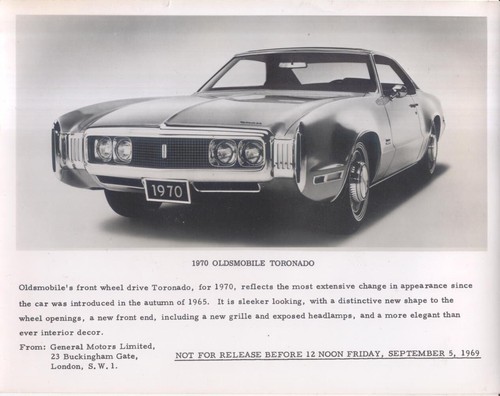 Oldsmobile toronado 1970 - oldsmobile,