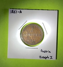 1851 A 1851-A  1 Kreuzer
