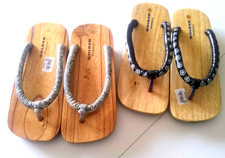 2 PAIA DI SANDALI ZOCCOLI GIAPPONESI GEDA UNISEX 38-41