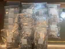 STOCK 507 PEZZI GIOIELLI IN  ACCIAIO- COLLANE BRACCIALI 