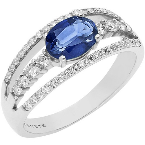 Anello oro bianco diamanti - , e
