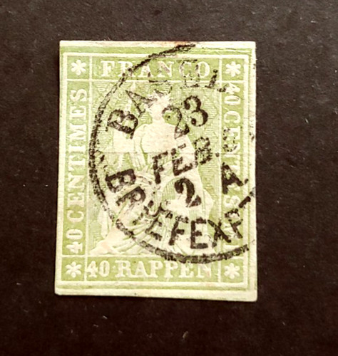 1854 seduta helvetia 40rp - helvetia,