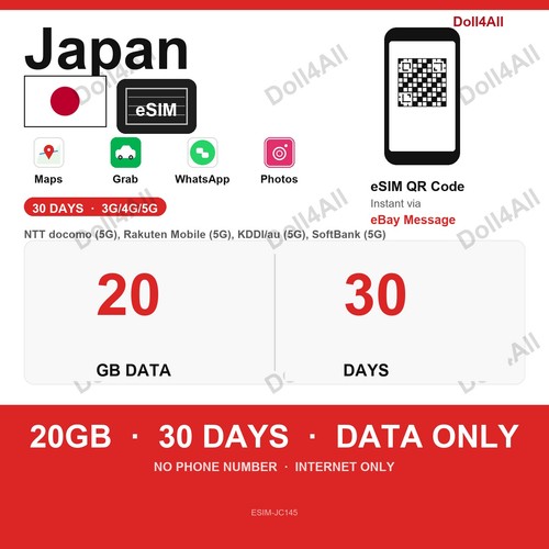 Japan esim 20gb 30day - 20gb,