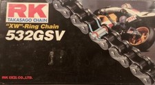 CATENA TRASMISSIONE RK 532 CON XRing 122 MAGLIE MAXI MOTO STRADALI