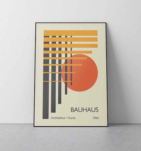 Poster design vintage bauhaus - design,