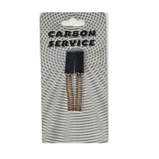 Coppia carboncini spazzole per motori mm.9 X 6 X 25/22 - CON MOLLE