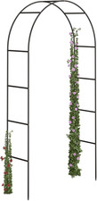 Arco per Rose Rampicanti, 240X140X38 Cm, Struttura Resistente Alle Intemperie, D