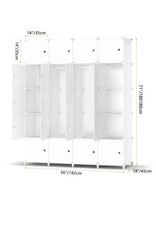 HOMIDEC Armadio Guardaroba Modulare di 20 Cubi