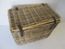 cesto vimini porta legna cm cm 65x43x53 H baule portalegna porta biancheria