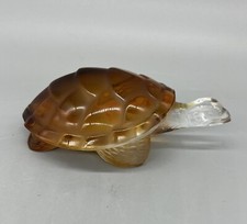 Lalique Amber Caroline Turtle