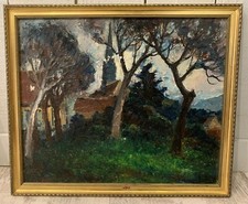 Georges Guido Filiberti (1881-1970) Paesaggio .vue Presunto Italia 1939 Italiana