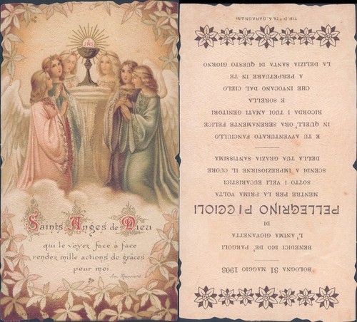 Bel santino degli angeli - santino, di