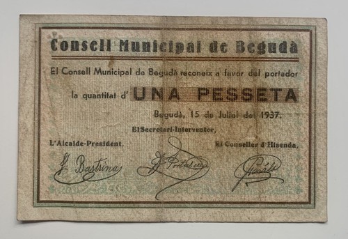 Billete local municipal - billete, /municipal