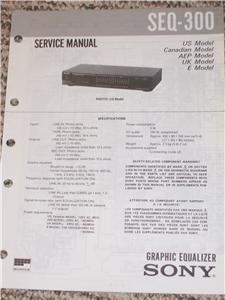 Sony seq 300 401 equalizzatore - seq-300/401,