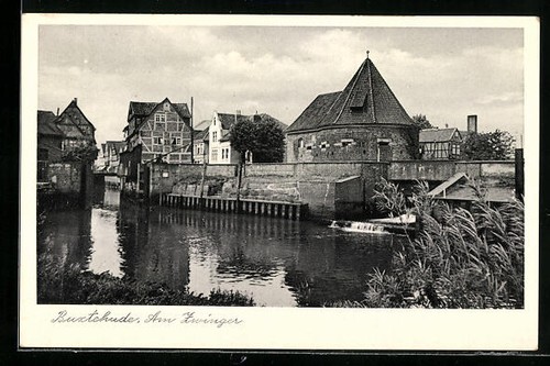 Buxtehude canile cartolina - buxtehude,, canile,