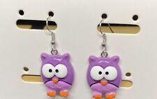 Orecchini Gufo Resina