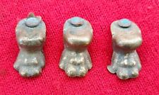 Zampa piede leone in ottone anni 40/50 originali  vintage 3 pezzi spediz. gratis
