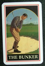 1 x Joker playing card single swap Golf The bunker ZJ 470