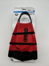 Arena Powerfin Pro II pinne da nuoto snorkeling professionali rosso/nero UK 8-9