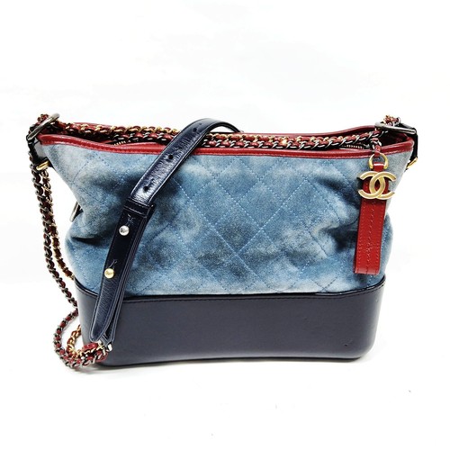 Borsa tracolla chanel blu - a,