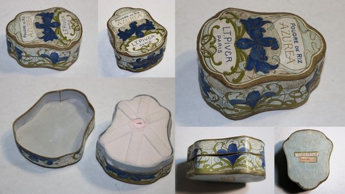 Scatola cipria art nouveau - cipria,